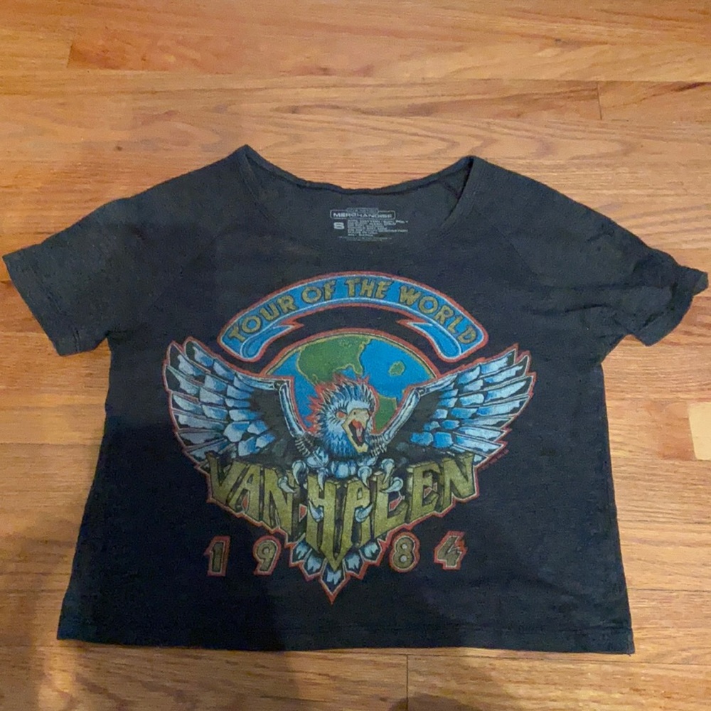 Van Halen live nation crop top